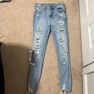 Next Level Stretch High Rise American Eagle Skinny Jeans